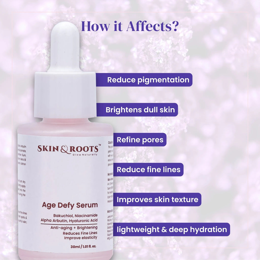 Age Defy Serum | 10% Niacinamide & 0.2% Bakuchiol | Anti-Aging & Brightening