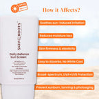 Daily Defence Sun Screen | Zinc Oxide & Ceramides | Light Weight & Fast Absorbing | SPF 50 PA++++