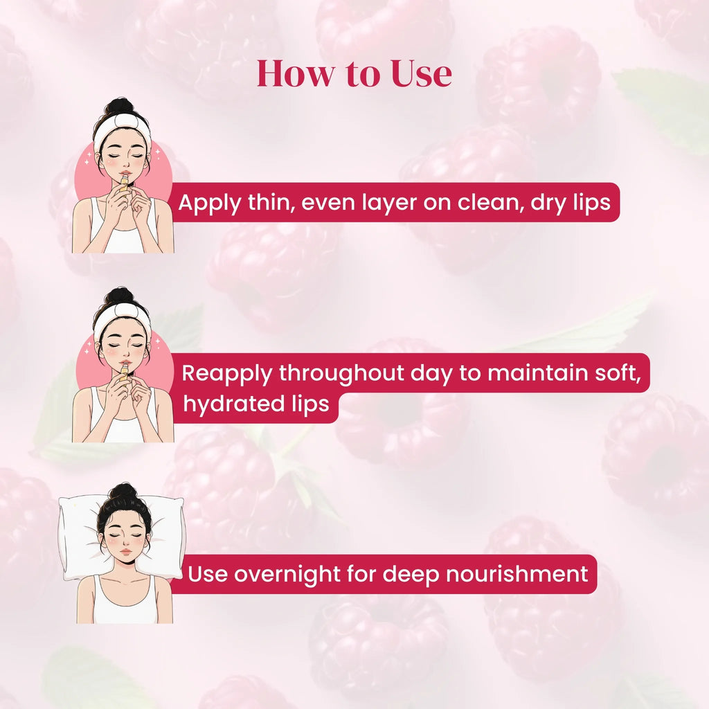 Raspberry Velvet Kiss Tinted Lip Balm | Ceramide & Peptide | Healing & Hydrate Lips