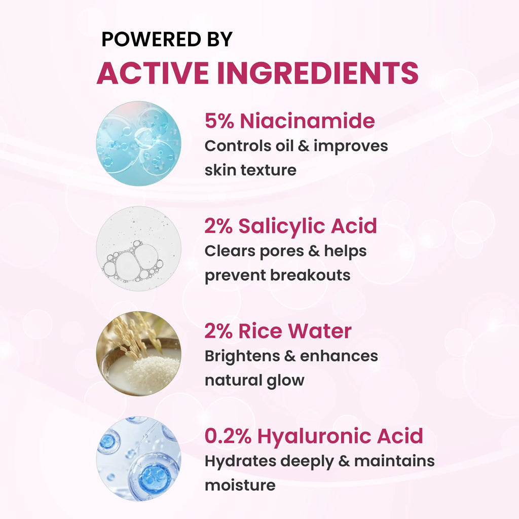Glow & Hydrating Face Wash | 5% Niacinamide & 2% Salicylic Acid | Clear and Even Skin