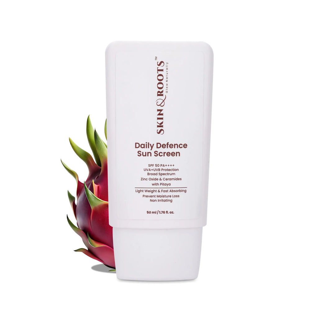 Daily Defence Sun Screen | Zinc Oxide & Ceramides | Light Weight & Fast Absorbing | SPF 50 PA++++