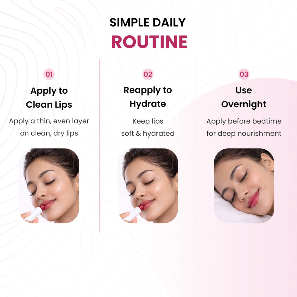 Raspberry Velvet Kiss Tinted Lip Balm | Ceramide & Peptide | Healing & Hydrate Lips