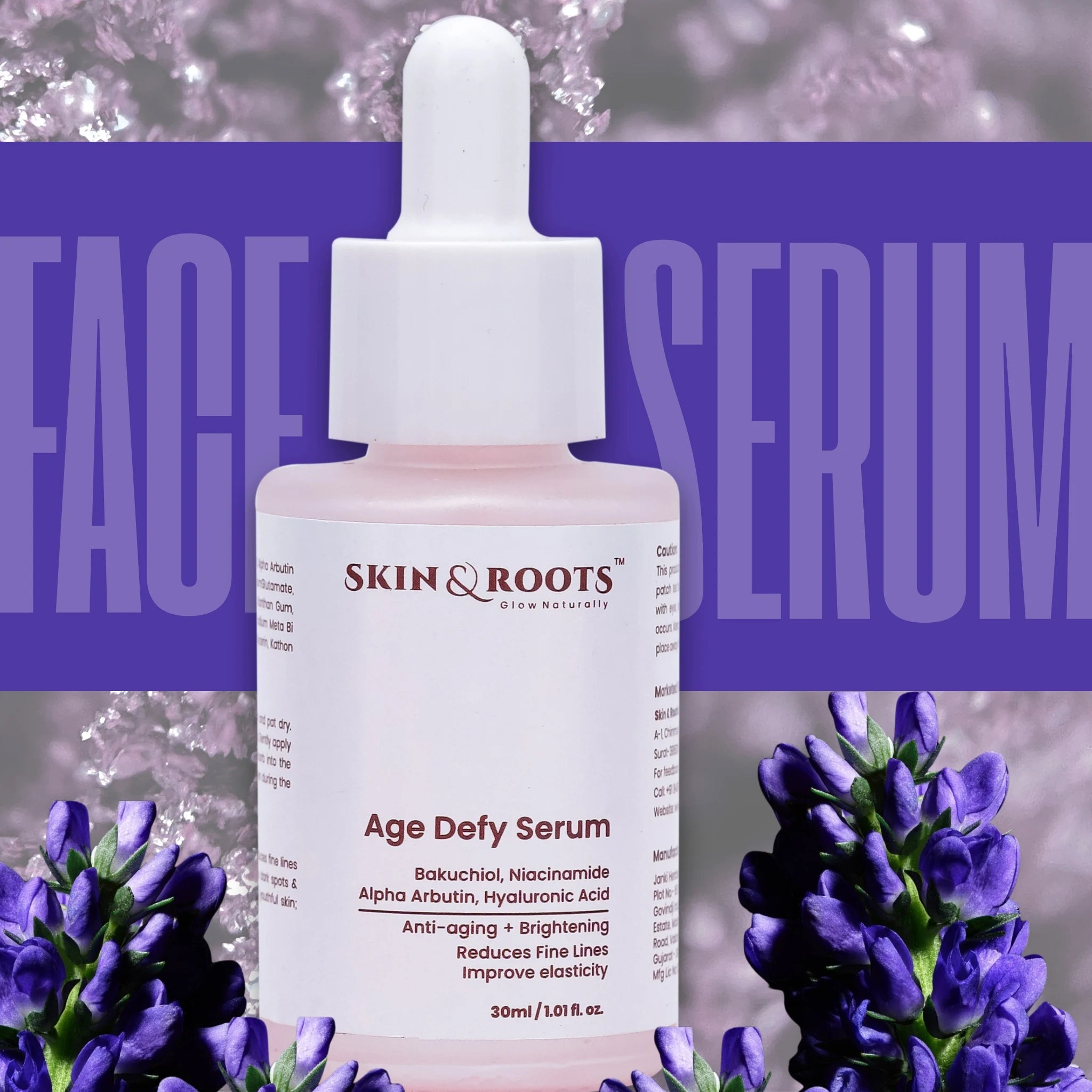 Age Defy Serum | 10% Niacinamide & 0.2% Bakuchiol | Anti-Aging & Brightening
