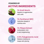 Snail Mucin Repair Moisturizer | Snail Mucin & Polyglutamic Acid | Lock Moisture 4x & Cell Repair