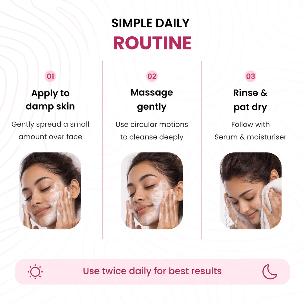 Glow & Hydrating Face Wash | 5% Niacinamide & 2% Salicylic Acid | Clear and Even Skin