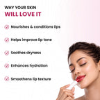 Raspberry Velvet Kiss Tinted Lip Balm | Ceramide & Peptide | Healing & Hydrate Lips