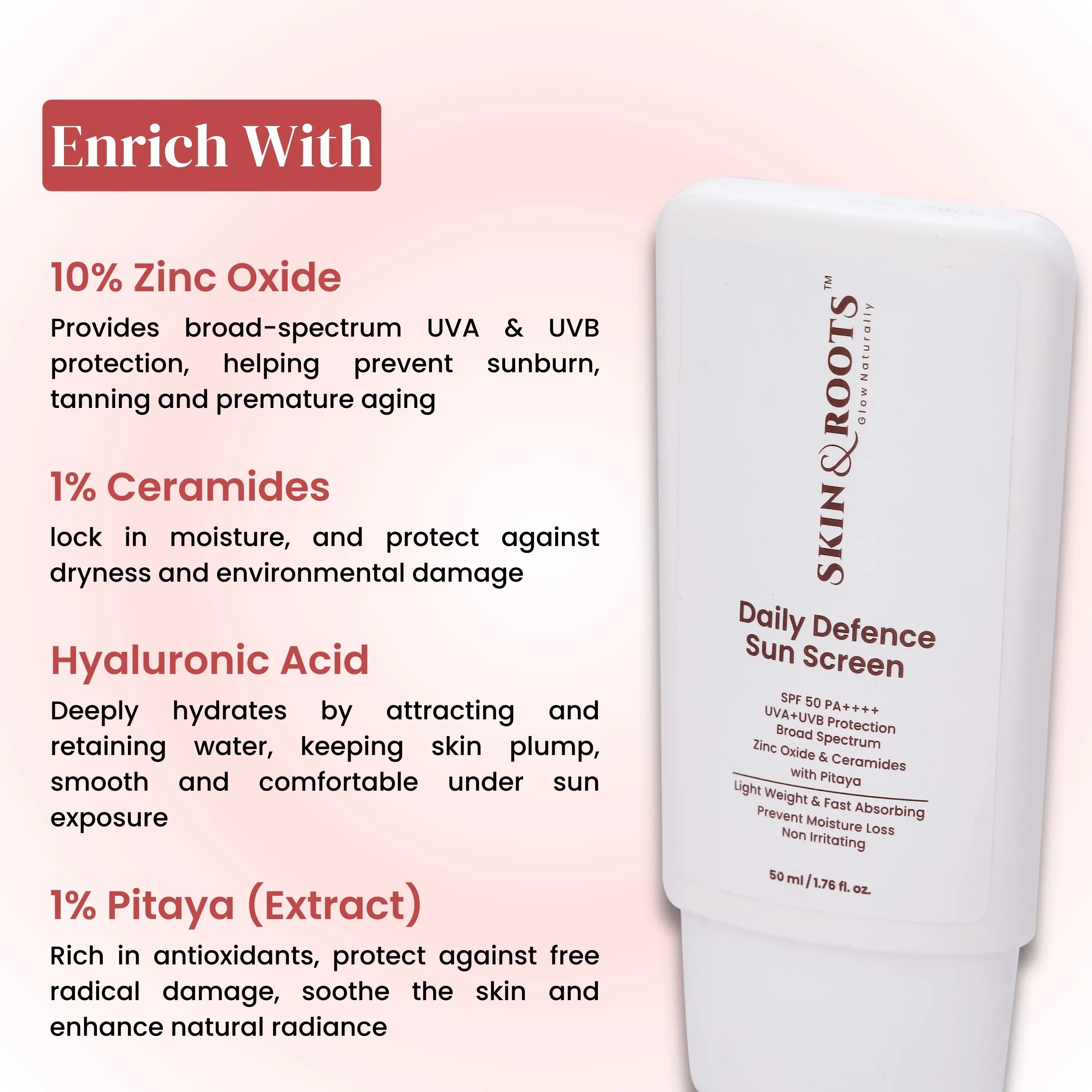 Summer Essential Duo : Glow & Hydrating Face Wash + Daily Defence Sunscreen | SPF 50 PA++++