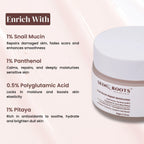 Snail Mucin Repair Moisturizer | Snail Mucin & Polyglutamic Acid | Lock Moisture 4x & Cell Repair