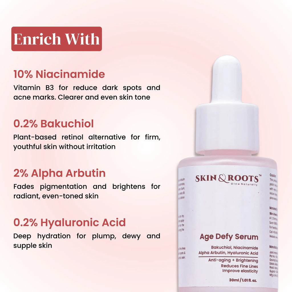 Skin Renewal Duo : Age Defy Serum + Snail Mucin Moisturizer | Anti-Aging & Hydrating