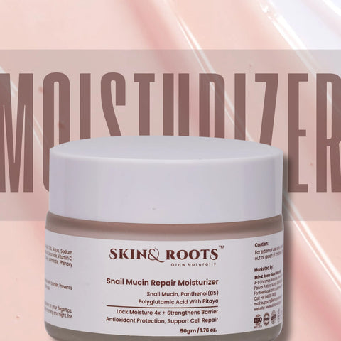 Snail Mucin Repair Moisturizer | Snail Mucin & Polyglutamic Acid | Lock Moisture 4x & Cell Repair