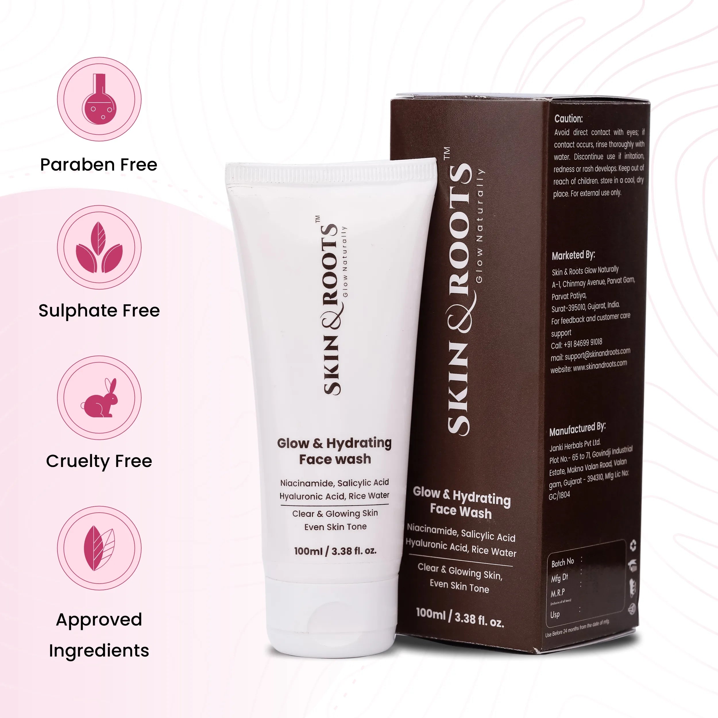 Glow & Hydrating Face Wash | 5% Niacinamide & 2% Salicylic Acid | Clear and Even Skin